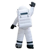 Dessin animé Spaceman événement scène décor publicité accessoires géant gonflable astronaute Air coup espace homme avec lumière LED