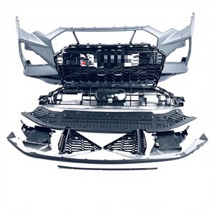 Adatto per modelli <span class=keywords><strong>Audi</strong></span> A6 S6 <span class=keywords><strong>RS6</strong></span> dal 2019 al 2023, aggiornato con cornici paraurti anteriori e posteriori e deflettori posteriori, kit carrozzeria Geshan - Product Image 1