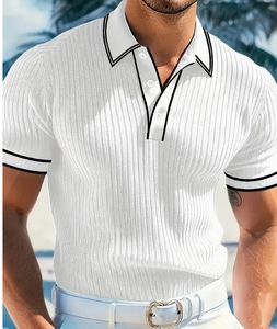 Polo de golf de alta calidad para hombre, nueva solapa de verano de manga larga con decoración de botones - Product Image 2