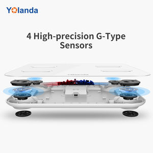 Yolanda balança corporal original, balança inteligente de pesagem de gordura corporal com design moderno, analisador de composição do banheiro - Product Image 3