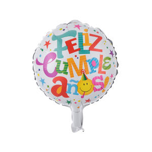 10 pouces Feliz Cumpleanos métallisé Globo <span class=keywords><strong>espagnol</strong></span> joyeux anniversaire ballons en aluminium pour fournitures de décoration de fête d'anniversaire - Product Image 3