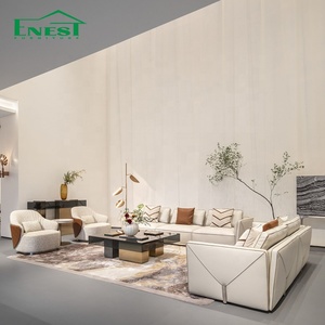 Divano Componibile Moderno di Lusso in Pelle di Prima Qualità a Forma di L per Arredamento di Ville di Alta Gamma Design Personalizzato - Product Image 2