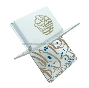 flat open clear acrylic magazine tray holder,tabletop acrylic book stand, acrylic quran holder