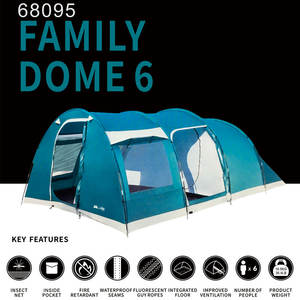 OEM/ODM 6 Person Easy <b>Pop</b> <b>up</b> Tent Camping 190T Hiking Traveling Automatic Setup Sun <b>Shelter</b> Instant Family Tents - Product Image 2