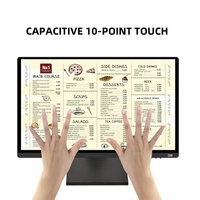 Moniteur Pos à double écran de 15.6 pouces Écran tactile du système de point de vente Écran tactile Windows Android Pos avec imprimante