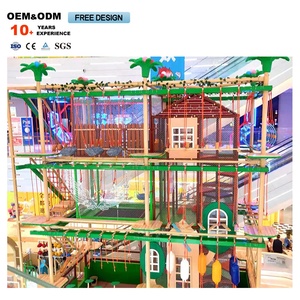 Parque de Escalada de Cuerdas para Niños Personalizado, con Forma de Sol, de Acero, para Interiores de Centros Comerciales, de 100 Metros Cuadrados - Product Image 2
