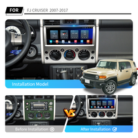 Autoradio Android IPS Écran horizontal Lecteur multimédia de voiture pour Toyota FJ Cruiser 2007-2017 Carplay et Android Auto