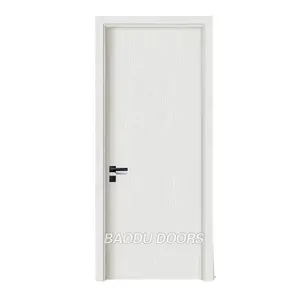 Puerta Interior de madera estampada, puerta moldeada de diseño moderno, barata, nueva