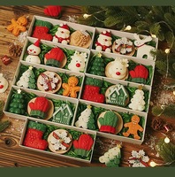 Souvenir de Noël, petit cadeau pratique, bougie parfumée artisanale, coffret cadeau de bougies parfumées de Noël