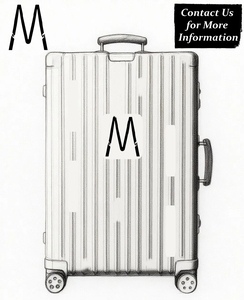 Valise de voyage classique de créateur, silencieuse, en aluminium, grande capacité, style vintage, avec serrure TSA006, modèle Rimo - Product Image 2