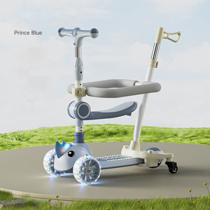 Trottinette pour enfants OEM ODM, 1 à 12 ans, pneus épais, musique, lumière, trottinette pour filles et garçons - Product Image 2