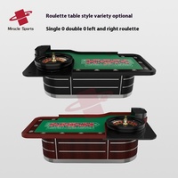 MG-Fabrik Großhandel Professioneller Casino-Roulettetisch Luxus-Roulettekessel Tisch Einzel 0 oder Doppel 00