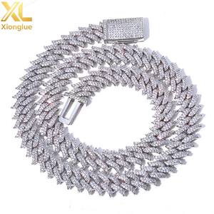 15mm 2 Rows Cuban <b>Chain</b> Link Bracelet Gold Plated Brass Iced Out CZ Zircon Cubic Zirconia Hip Hop Custom - Product Image 2