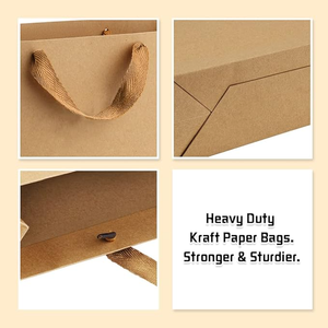 Customizable Luxury Environmentally Friendly Tote Bag Cardboard <b>Paper</b> <b>Gift</b> <b>Wrap</b> Food Clothing Custom Logo Supermarket Lamination - Product Image 2