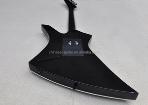 Flyoung Unusual Shape Musical <b>Instrument</b> 6 <b>String</b> Guitar Quilted Maple Veneer - Product Image 5