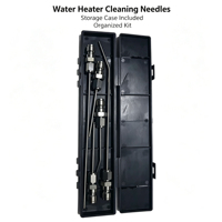 JYM-CH012 Kit d'aiguilles de nettoyage multi-tailles en acier inoxydable pour laveuse à eau, avec embouts de pulvérisation droits et coudés