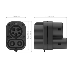 Adaptateur de charge pour véhicules électriques UNI LINK CCS1 vers CCS2, charge rapide DC 250 kW, 50A-300A, IP55 - Product Image 2