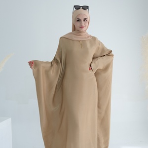 Abaya de luxe 2025, dernières créations, robe à manches chauve-souris avec tissu pailleté, ceinture ajustable à l'intérieur, robe pour femmes musulmanes - Product Image 3