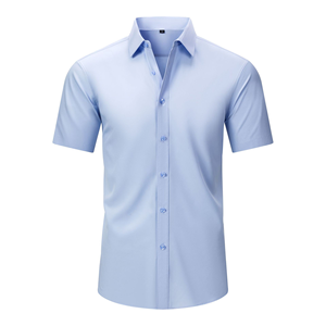 Camisetas Personalizadas Ligeras y Elásticas para <span class=keywords><strong>Hombre</strong></span>, Resistentes a las Arrugas, de Poliéster Transpirable y Absorbente de Sudor, de <span class=keywords><strong>Manga</strong></span> <span class=keywords><strong>Corta</strong></span> - Product Image 5