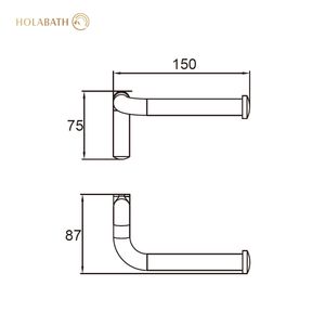 <span class=keywords><strong>Porte</strong></span>-mouchoirs rond en acier inoxydable pour salle de bains, <span class=keywords><strong>porte</strong></span>-serviettes en <span class=keywords><strong>papier</strong></span> adhésif mural - Product Image 3