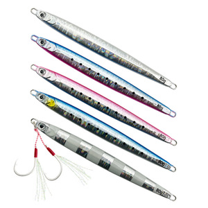 20g 150g Slim Fast Jig métallique vertical à plomb aiguille coulant, avec revêtement laser, pour <span class=keywords><strong>eau</strong></span> salée, pêche en bateau, pêche depuis le rivage et la pêche verticale, pour la pêche au saumon en rivière - Product Image 4