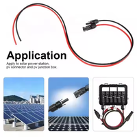 Câble solaire haute tension à conducteur en cuivre avec connecteur rapide pour la connexion des panneaux solaires résidentiels et commerciaux