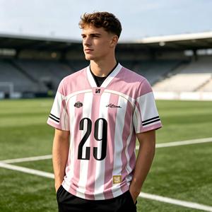 Camiseta de Fútbol Sublimada Personalizada para Hombre, Uniforme de Fútbol Transpirable de Secado Rápido al por Mayor, Logotipo Personalizado, Número, Nombre del Equipo, Competición - Product Image 1