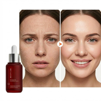 Sérum à la Vitamine C Antioxydant à la Grenade Rouge, Sérum Visage Anti-Âge Réparateur Hydratant Éclaircissant 30mL