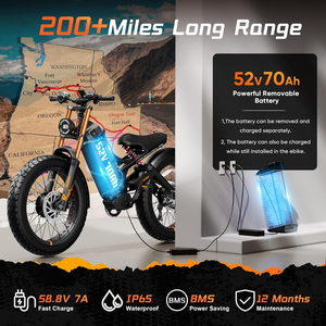 Bicicleta Eléctrica de Montaña eAhora Romeo Pro 2 2026, Neumáticos Anchos, Motor Dual, Todoterreno, con Bluetooth - Product Image 5