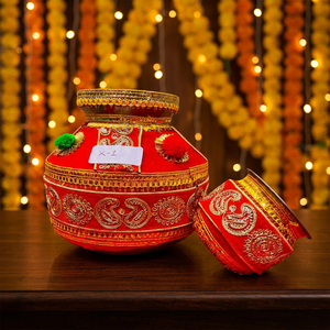 Wedding Colorful Decorative Pots Designs Wedding Pots Indian Wedding Pots /Matka From India - Product Image 6