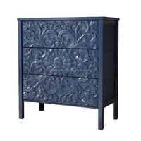 Gabinete decorativo Muebles para el hogar para sala de estar Decoración tibetana pintada Muebles vintage Armario Mueble de TV de madera maciza