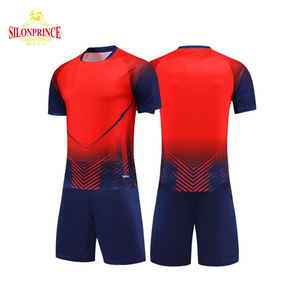 Kit da Allenamento Calcio Personalizzato all'Ingrosso per Adulti, Rosso Blu Nero Viola, con Uniforme Sublimata - Product Image 3