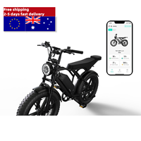 Vélo électrique Ecoride V8 750 W, pneus larges 15 Ah, livraison gratuite, double selle, tout-terrain