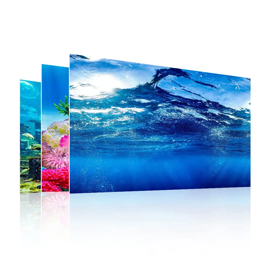 水族館装飾水槽背景画像片面魚水族館背景装飾紙粘着デザイン