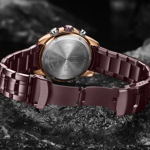 นาฬิกาข้อมือผู้ชาย <span class=keywords><strong>NAVIFORCE</strong></span> แบรนด์นาฬิกาสปอร์ตสำหรับผู้ชาย นาฬิกาดิจิตอลโครโนกราฟควอตซ์ สายสแตนเลสกันน้ำ สไตล์ลำลอง - Product Image 4