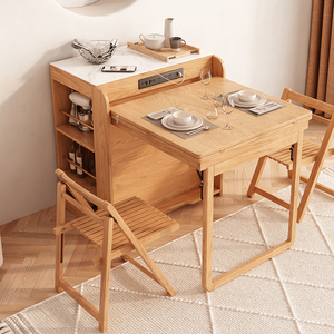 Ensemble <span class=keywords><strong>de</strong></span> <span class=keywords><strong>table</strong></span> à manger <span class=keywords><strong>en</strong></span> bois massif pour <span class=keywords><strong>cuisine</strong></span>, <span class=keywords><strong>table</strong></span> à manger <span class=keywords><strong>de</strong></span> luxe extensible avec îlot <span class=keywords><strong>en</strong></span> ardoise, combinaison <span class=keywords><strong>de</strong></span> tables à manger modernes pliantes - Product Image 1