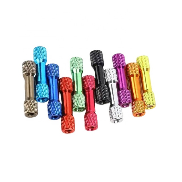 M3 Aluminum 6061/7075 Anodized Spacer Female Full Threaded Double End Knurled Standoff