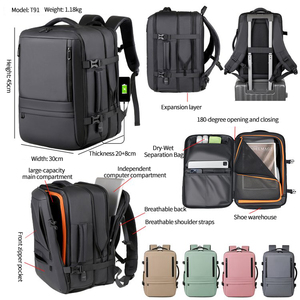 Nuovo Zaino Casual da Uomo alla Moda, Grande Capacità, Leggero, per Scuola, Laptop, Viaggi d'Affari - Product Image 3