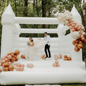 Wedding Kid Adult Jumping Inflatable White House Ball Pit Slide Plain Castle Oxford Cloth Easy Setup for White Wedding Wh - Product Image 5