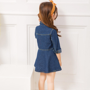 Jupe <span class=keywords><strong>en</strong></span> <span class=keywords><strong>jean</strong></span> crochetée pour le commerce extérieur, nouveau style <span class=keywords><strong>2021</strong></span>, <span class=keywords><strong>robe</strong></span> de princesse pour filles, vêtements de printemps pour enfants moyens/grands - Product Image 4
