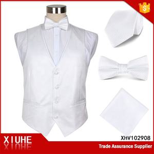 Simplee-gilet et nœud papillon pour femme, tenue élégante, décoration personnalisée, gris, rouge, pour mariage, avec mouchoir, collection - Product Image 3