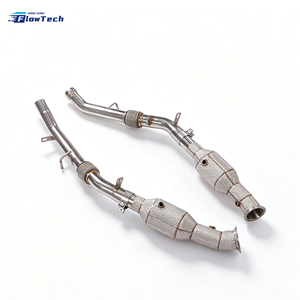 Tubo de Escape de Alto Flujo para Mercedes Benz GLE400 W166 M276 3.0L V6 Biturbo, Acero Inoxidable 304, Ajuste Directo con Protector Térmico - Product Image 4