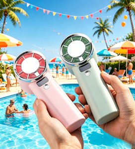 Mini Ventilador Portátil USB de Mano, Recargable de 3000mAh, Motor sin Escobillas, 4 Aspas, Iones Negativos, para Auto, Exteriores, RV, Hogar, Hotel - Product Image 6
