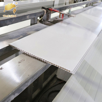 Panel de Techo Falso de PVC de Diseño Moderno, Panel de Techo de PVC Impermeable con Acabado Satinado para Techo