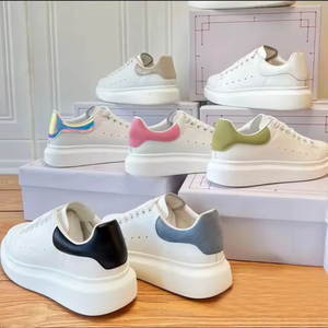 Wholesale Trendy Casual White Shoes From Luxury Brand with Soft air Cushion and Breathable Thick Sole Design Providing comfort - Product Image 1