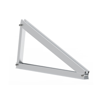 Kit de structure triangulaire pré-assemblé en aluminium et acier inoxydable pour toit plat solaire, système de montage résistant au vent de 216 km/h pour panneaux solaires