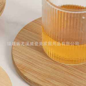 Cross-border natural <b>bamboo</b> coasters, heat-insulating mats, bowl mats, casserole mats, <b>table</b> mats, kitchen and household - Product Image 2