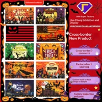 Nouvelle Décoration Suspendue d'Extérieur pour Halloween, Thème International, avec Drapeau, Crâne, Sorcière, Citrouille, Clown, pour une Ambiance Horreur