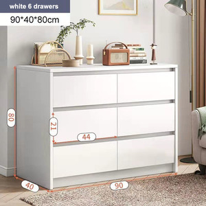 Cómoda de Estilo Nórdico para Dormitorio o Sala de Estar, Mueble de Almacenamiento de Gran Espacio, Cajonera - Product Image 2