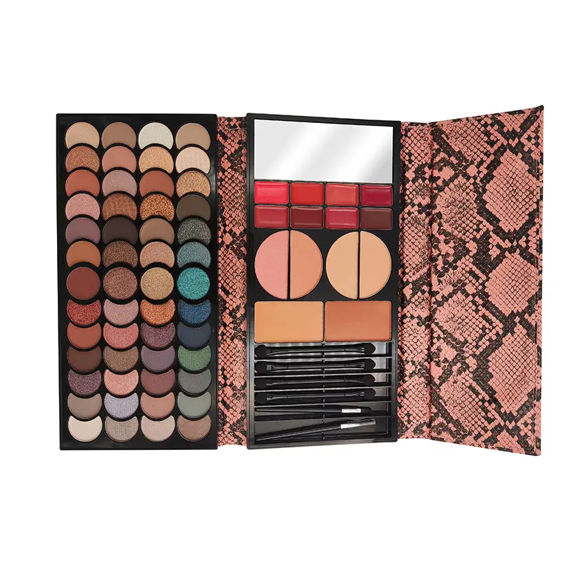 All In One Makeup Kit Makeup Essential Starter Bundle Include Eyeshadow Palette Lipstick Eyebrow Pencil Brush Set